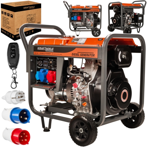 AGREGAT PRĄDOTWÓRCZY DIESEL GENERATOR 8KW 8000W AVR 3-FAZOWY 230V/380V 