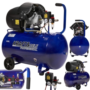 KOMPRESOR OLEJOWY 100L 2 MANOMETRY SPRĘŻARKA 2 TŁOKI 3kW 8 BAR 320l/min