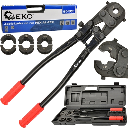 PRASKA PRASA ZACISKARKA RUR ZESTAW PEX-AL-PEX MATRYCE U TH 16-26mm 