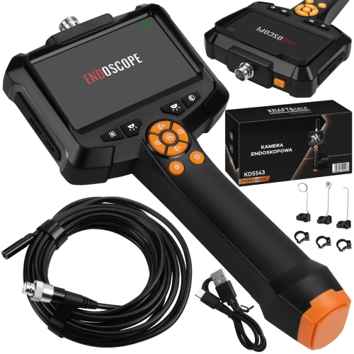 KAMERA ENDOSKOPOWA WARSZTATOWA 2500mAh IPS 4,3" 2MPx 1920×1080px 8 DIOD LED