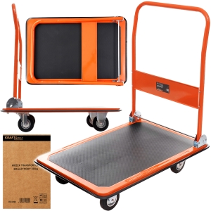 WÓZEK PLATFORMOWY TRANSPORTOWY MAGAZYNOWY SKŁADANY DO 300KG