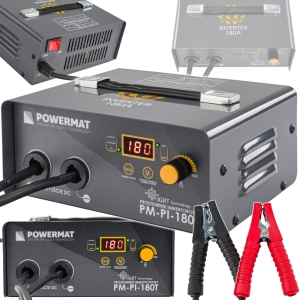 PROSTOWNIK AKUMULATOROWY INWERTOROWY Z ROZRUCHEM 180A 12/24V ŁADOWARKA 30A