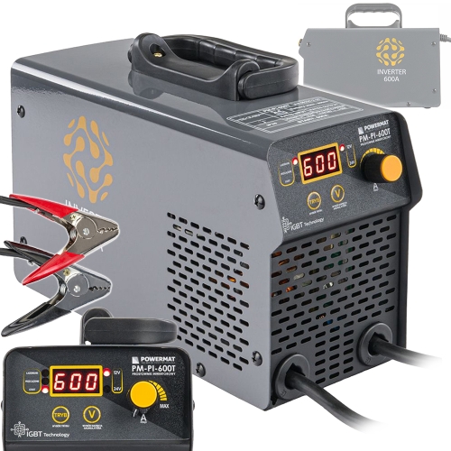 PROSTOWNIK AKUMULATOROWY INWERTOROWY Z ROZRUCHEM 600A 12/24V ŁADOWARKA 80A