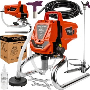 AGREGAT MALARSKI PISTOLET HYDRODYNAMICZNY 1500W WĄŻ 10M 1,5 L/MIN 22,7Mpa