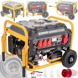 AGREGAT PRĄDOTWÓRCZY GENERATOR PRĄDU 3000W 230V BENZYNA 12V 400V 7 KM