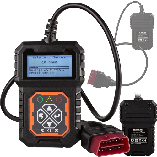 INTERFEJS TESTER DIAGNOSTYCZNY OBD2 KASOWANIE BŁĘDÓW POLSKIE MENU 8-25V LCD