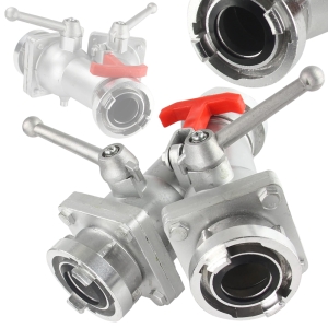 ROZDZIELACZ KULOWY STRAŻACKI ZŁĄCZE 3x2'' 52mm 52 / 52-52