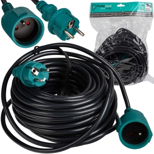 PRZEDŁUŻACZ 20M OGRODOWY DO KOSIARKI BUDOWLANY DŁUGI 230V 3x1,5mm 16A 3500W