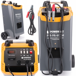 PROSTOWNIK SAMOCHODOWY Z ROZRUCHEM AKUMULATOROWY 850A 12/24V ROZRUCH MOCNY