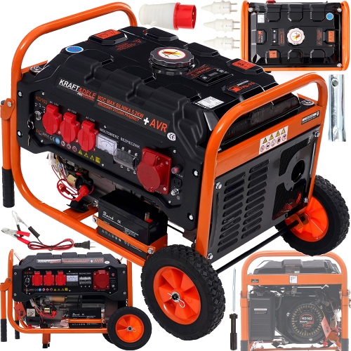 AGREGAT PRĄDOTWÓRCZY GENERATOR PRĄDU 5,2kW 5200W 7KM 3-FAZOWY BENZYNA 7HP