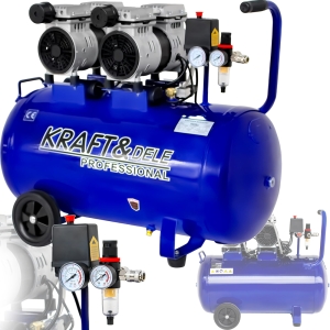 KOMPRESOR BEZOLEJOWY 100L SPRĘŻARKA POWIETRZA 2x1500W 582L/min 8 BAR 