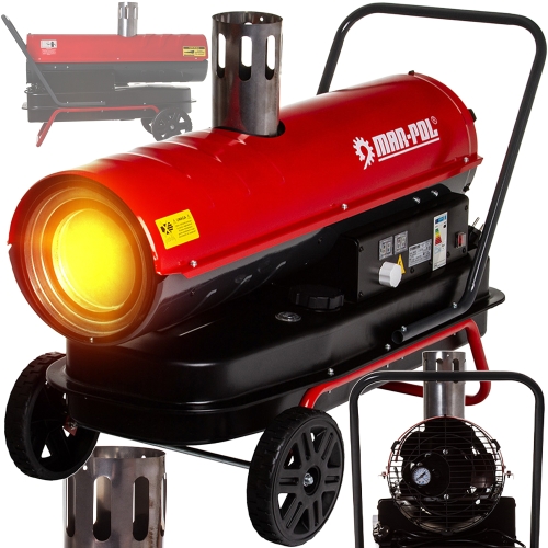 NAGRZEWNICA OLEJOWA SPALINOWA 30kW TERMOSTAT DMUCHAWA FARELKA DIESEL LCD