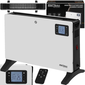 ELEKTRYCZNY GRZEJNIK PIECYK KONWEKTOROWY 2300W 230V WYŚWIETLACZ LCD PILOT 