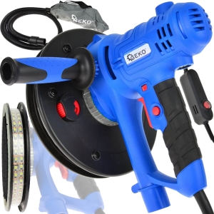 SZLIFIERKA DO GIPSU GŁADZI 190mm LED 800W ODSYSANIE PYŁU WOREK PAPIER