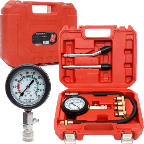 MIERNIK TESTER CIŚNIENIA SPRĘŻANIA POZIOMU KOMPRESJI WTRYSKU SILNIK BENZYNA