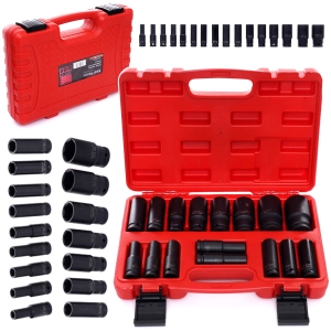 ZESTAW NASADEK UDAROWYCH 16 szt 10-32mm 1/2' 6-KĄT