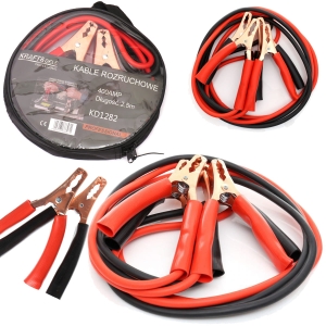 KABLE PRZEWODY ROZRUCHOWE 400A 2,5M + POKROWIEC