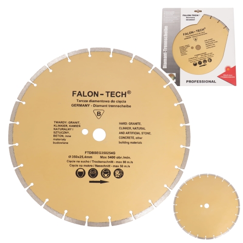 FALON TECH TARCZA DIAMENTOWA SEGMENT 350 x 25,4mm
