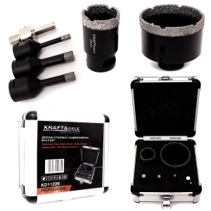 ZESTAW OTWORNIC DIAMENTOWYCH W WALIZCE 6-68mm 5szt