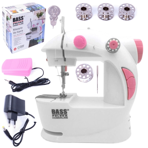 PROFESJONALNA PRZENOŚNA MINI MASZYNA MASZYNKA DO SZYCIA + AKCESORIA