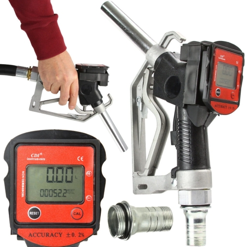 PISTOLET DO TANKOWANIA DO PALIWA ROPY OLEJU LICZNIK LCD 