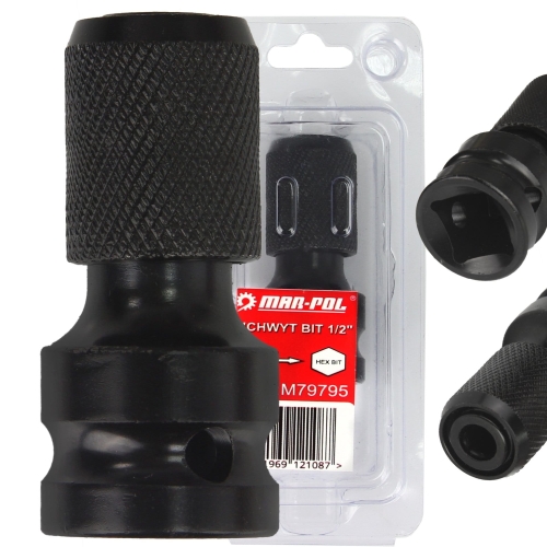 UCHWYT BIT 1/2'' NA HEX BIT ADAPTER UDAROWY