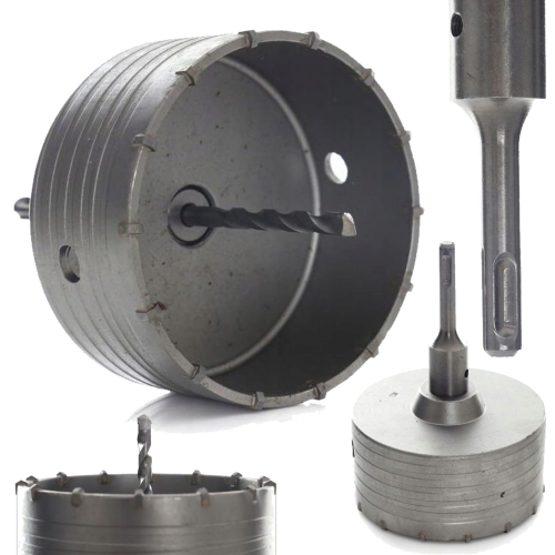 FREZ DO MURU BETONU OTWORNICA DO BETONU 100MM 3 ELEMENTY SDS+