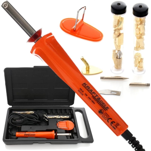 WYPALARKA DO DREWNA SKÓR LUTOWNICA PIROGRAF PALNIK WALIZKA 22 ELEMENTY