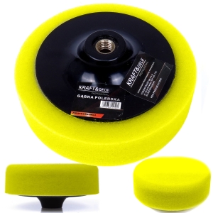 GĄBKA POLERSKA DO POLEROWANIA ŻÓŁTA 25 kg/m³ 180 mm M14