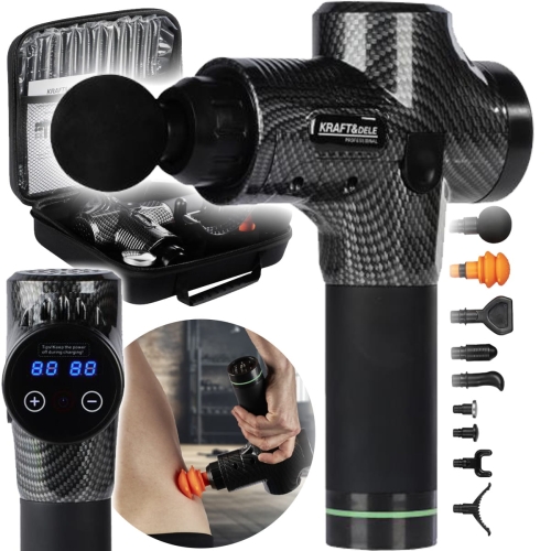 PISTOLET DO MASAŻU MASAŻER MOCNY DO PLECÓW CIAŁA 125W WIBRACYJNY MASUJĄCY