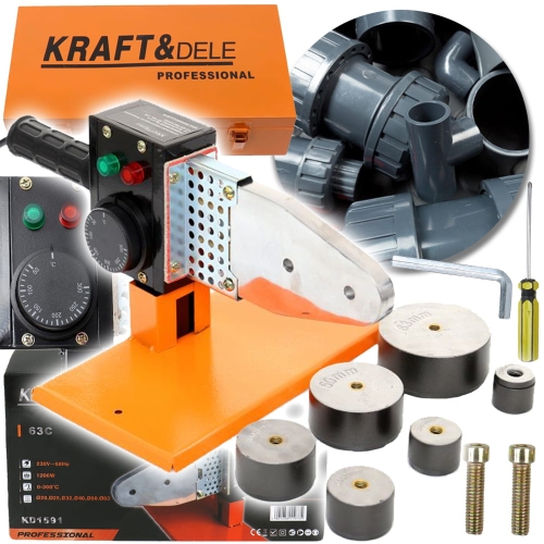 ZGRZEWARKA DO RUR PCV PP 1200W MATRYCE 20-63MM