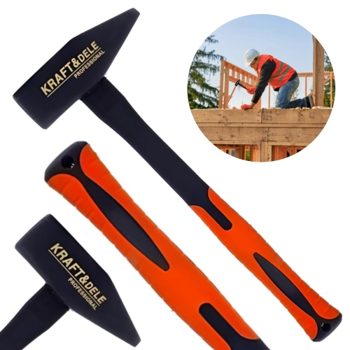 MŁOTEK ŚLUSARSKI MASZYNISTY 0,8kg FIBERGLASS 33cm 800g