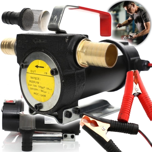 POMPA DO SPUSZCZANIA PALIWA ROPY OLEJU NAFTY 12V POMPKA 150W 40L/min