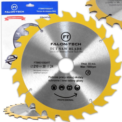 TARCZA PIŁA WIDIOWA WIDIA DO DREWNA MOCNA PRO 210x24Tx30mm WĘGLIK SPIEKANY