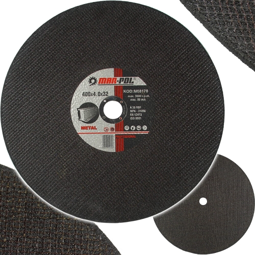 TARCZA DO CIĘCIA METALU STALI INOX 400 X 32 X 4MM