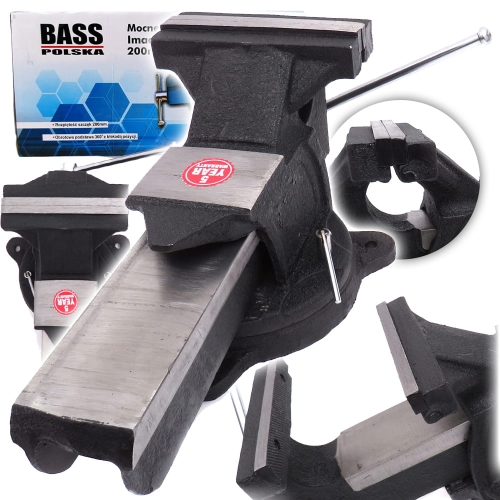 BASS IMADŁO ŚLUSARSKIE STALOWE OBROTOWE 8'' 200MM