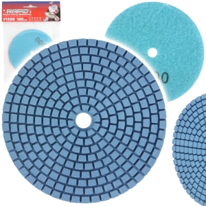 KRĄŻEK ŚCIERNY DIAMENTOWY POLERSKI RZEP 100MM P1500 DO GRESU