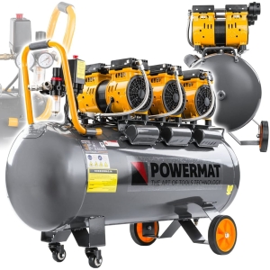 KOMPRESOR BEZOLEJOWY 100L SPRĘŻARKA 8BAR 580l/min 230V CICHY 79dB 4,1KM