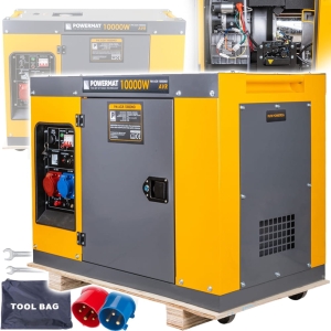AGREGAT PRĄDOTWÓRCZY GENERATOR PRĄDU DIESEL 10kW 230V 400V 12V ATS