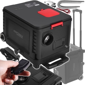MOBILNA NAGRZEWNICA OGRZEWANIE POSTOJOWE OLEJOWA LCD 9kW PILOT 12/24/230V
