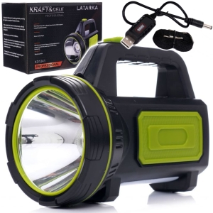 LATARKA AKUMULATOROWA SZPERACZ LED T6 10W USB 1200lm Z FUNKCJĄ POWERBANKA
